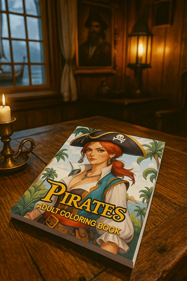 Pirates - Adult Coloring Book
