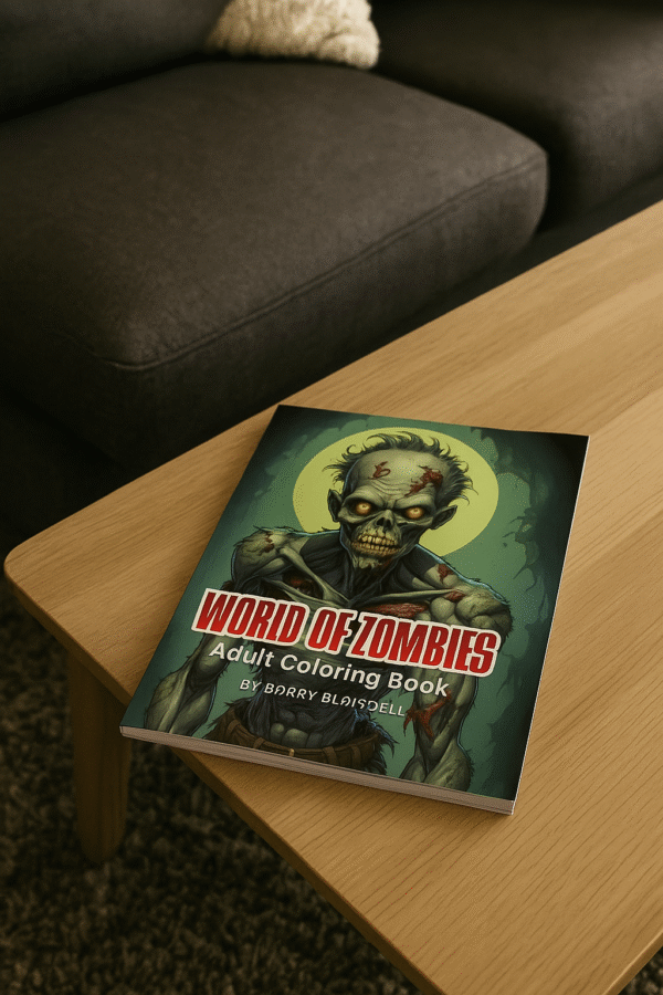 World of Zombies - Adult Coloring Book