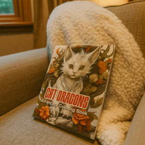 Cat Dragons - Adult Coloring Book
