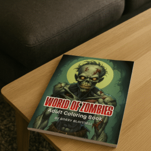 World of Zombies - Adult Coloring Book